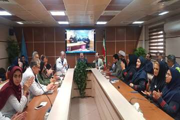 مراسم میلاد با سعادت حضرت فاطمه زهرا (س) و تقدیر از پرستاران نمونه بیمارستان توانبخشی رفیده